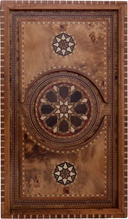 Helena Wood Art Backgammon - Tavla - Handgemaakt - Hout - Luxe Uitgave - Inclusief Tas - 52 X 30 X 8,5 Cm 4 Helena Wood Art Backgammon - Tavla - Handgemaakt - Hout - Luxe Uitgave - Inclusief Tas - 52 X 30 X 8,5 Cm - Afbeelding 4
