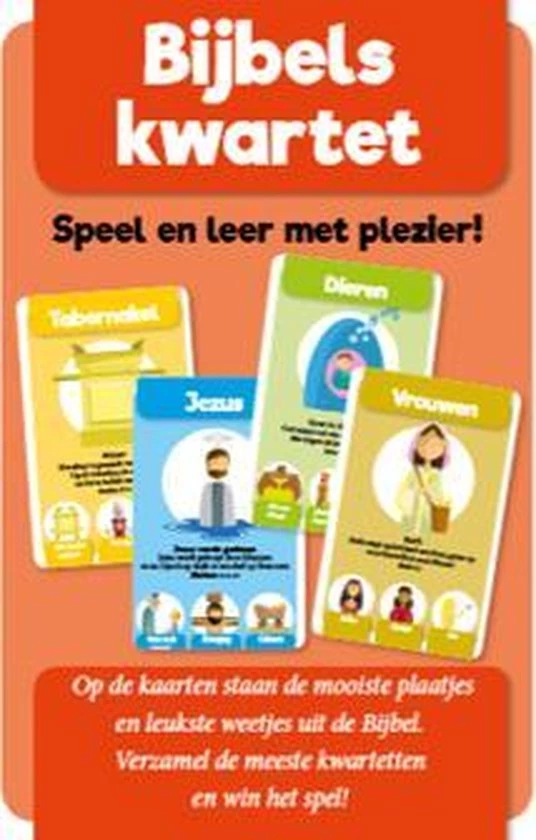 Onbekend Spel, Bijbels Kwartet Speel & Leer Met Plezier 2 Onbekend Spel, Bijbels Kwartet Speel & Leer Met Plezier - Afbeelding 2