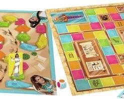 K3 Bordspel-Dans Van De Farao-2 Spellen (Het Dobbelmuseum/De Piramide) -Kinderspellen Verkoopwinkel 550x198 1