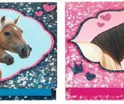 Depesche Paarden Notitiebox Met Potlood - 1 Exemplaar - Roze Of Blauw - Must Have Voor Paardenliefhebbers -Kinderspellen Verkoopwinkel 550x207