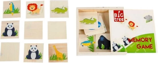Big Tree Memoryspel Junior 12,5 Cm Hout 17-delig 3 Big Tree Memoryspel Junior 12,5 Cm Hout 17-delig - Afbeelding 3