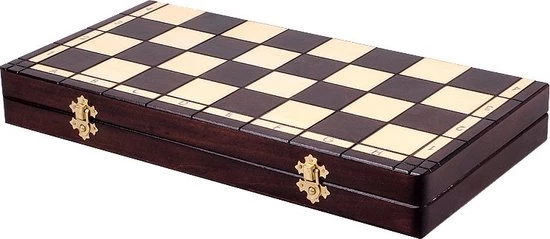 Chess The Game - Elegant Schaakspel - Middelgroot Donkerbruin Schaakbord Incl. Elegante Schaakstukken - Inklapbaar 7 Chess The Game - Elegant Schaakspel - Middelgroot Donkerbruin Schaakbord Incl. Elegante Schaakstukken - Inklapbaar - Afbeelding 7