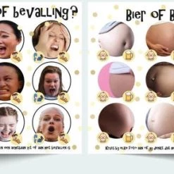 The Silly Giraffe Babyshower Spel Bier Of Baby & Achtbaan Of Bevalling - Babyshower Invulkaarten