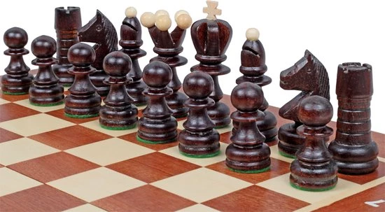 Chess The Game - Vintage Schaakspel - Klassiek Schaakbord Met Kersenhouten Schaakstukken - Eyecatcher! 10 Chess The Game - Vintage Schaakspel - Klassiek Schaakbord Met Kersenhouten Schaakstukken - Eyecatcher! - Afbeelding 10