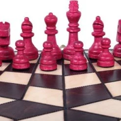 Raindroptime.com Drie Spelers Schaakbord Met Schaakstukken Medium (Trichess) -Kinderspellen Verkoopwinkel 550x304 2