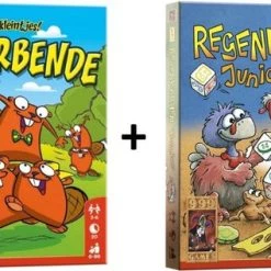 999 Games Beverbende Kaartspel + Regenwormen Junior Dobbelspel Spel - Party Game Spelletjes Gezelschapspellen Kinderen - Gezelschapspelen Familie - Cadeautjes Meisjes Jongens Kaartspellen Dobbelspellen Spel Verjaardag Cadeau Meisje Jongen Kind 6 7 8 9 10 Jaar
