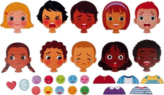 Janod Spel - Magnetische Emoties 4 Janod Spel - Magnetische Emoties - Afbeelding 4