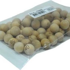 HOT Games Bingo Ballen 75 St.hout 20mm.genum.