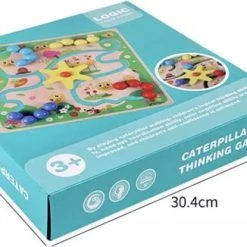 Merkloos Labyrint - Schuifpuzzel - Rups - Houten Bordspellen - Junior - Doolhof - Houten Speelgoed - Educatief Speelgoed - Kinderspel Vanaf 3 Jaar - Montessori - Baby & Peuter - Kleurrijk - Speelgoed - Uitdagend - Oog & Hand Co Rdinatie -Kinderspellen Verkoopwinkel 550x326