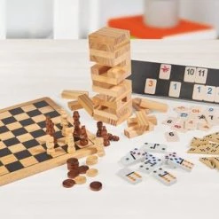 Noris Schaak- En Damspel Junior Hout Bruin/wit/zwart 2-delig -Kinderspellen Verkoopwinkel 550x331 1