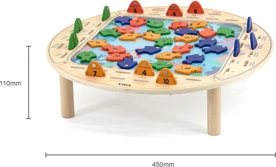 Vigatoys Viga Toys Visspel Junior 45 X 11 Cm Hout 45-delig 8 Vigatoys Viga Toys Visspel Junior 45 X 11 Cm Hout 45-delig - Afbeelding 8