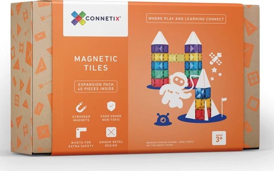 Connetix Tiles Connetix - Mega Pack 212 Stuks - Magnetisch Constructiespeelgoed 17 Connetix Tiles Connetix - Mega Pack 212 Stuks - Magnetisch Constructiespeelgoed - Afbeelding 17