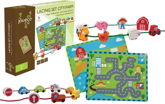 Jouéco Joueco - Rijgset Boerderij 1 Jouéco Joueco - Rijgset Boerderij