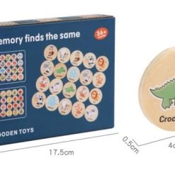 Wooden Toys Houten Memory Spel - 20 Delig - Memory Spelletjes Vanaf 3 Jaar - Houten Speelgoed - Schoencadeautjes Voor Kinderen - Zeedieren -Kinderspellen Verkoopwinkel 550x349 5