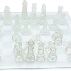 Shagam Glazen Bordspel - 25 Cm - Schaakbord - Schaakset - Schaakspel - Met Schaakstukken - Schaakbord Glas -Kinderspellen Verkoopwinkel 550x360 1