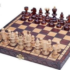 Sunrise SMALL PEARL - Schaakbord Met Schaakstukken Schaakspel -290x145x50 Mm