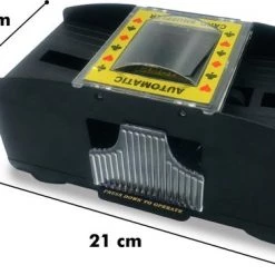 In Round Kaartschudmachine 2 Stuks Met Speelkaarten En Batterijen Kaartenschudmachine Kaartschudder Automatisch Automatische Kaartenschudder Elektrisch / Elektrische Schudmachine Card Shuffler Poker Voor Speelkaarten -Kinderspellen Verkoopwinkel 550x365 10