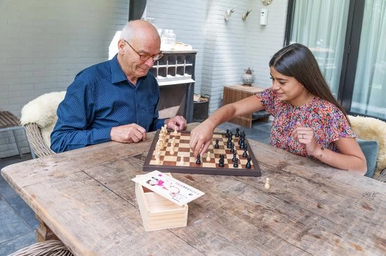 Longfield CHESSMEN ASHWOOD BLACK/NATURAL - KING 88 MM 3 Longfield CHESSMEN ASHWOOD BLACK/NATURAL - KING 88 MM - Afbeelding 3