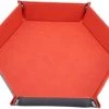 LJP - Dobbelsteenbak - Pitjesbak - Dice Tray - Oranjerood - Dungeons And Dragons - Dobbelbak - Dobbelpiste - Pokerpiste - Dobbelstenen - Yathzee