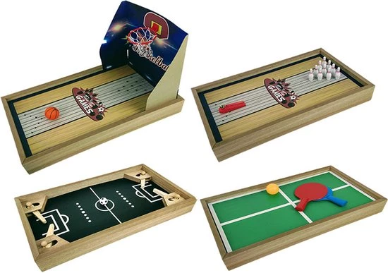 Gifts@Home 4-in-1 Tafelspel - Voetbal - Basketbal - Tafeltennis - Bowlen 6 Gifts@Home 4-in-1 Tafelspel - Voetbal - Basketbal - Tafeltennis - Bowlen - Afbeelding 6