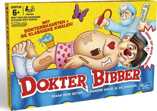 Hasbro Gaming Dokter Bibber - Kinderspel 5 Hasbro Gaming Dokter Bibber - Kinderspel - Afbeelding 5