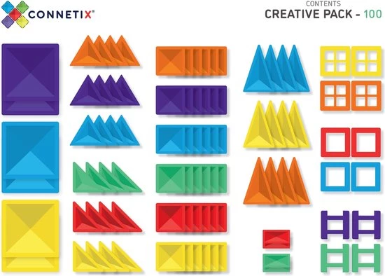 Connetix Tiles Connetix - Mega Pack 212 Stuks - Magnetisch Constructiespeelgoed 25 Connetix Tiles Connetix - Mega Pack 212 Stuks - Magnetisch Constructiespeelgoed - Afbeelding 25