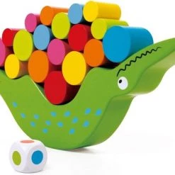 CLASSIC WORLD Balancing Arcade Game Voor Kinderen Krokodil + Cube 20 El.