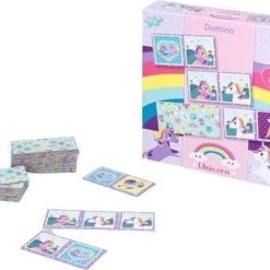 Totum Unicorn Totum Dominospel Unicorn - Eenhoorn Meisjes 32-delig -Kinderspellen Verkoopwinkel 550x406 2
