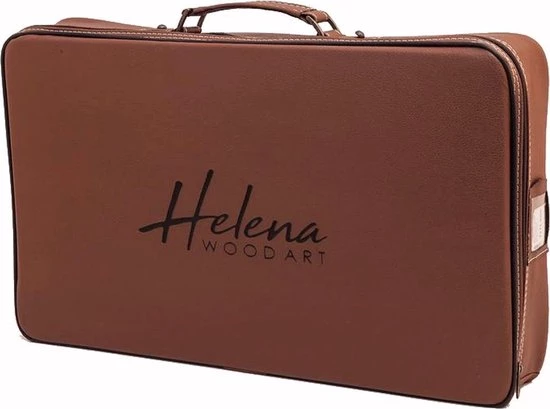 Helena Wood Art Backgammon - Tavla - Handgemaakt - Hout - Luxe Uitgave - Inclusief Tas - 52 X 30 X 8,5 Cm 3 Helena Wood Art Backgammon - Tavla - Handgemaakt - Hout - Luxe Uitgave - Inclusief Tas - 52 X 30 X 8,5 Cm - Afbeelding 3