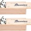 Engelhart Domino Spel Dubbel 6/double 6 In Houten Doos En 56x Stenen - Dominostenen - Domino Spellen - Familie Spellen