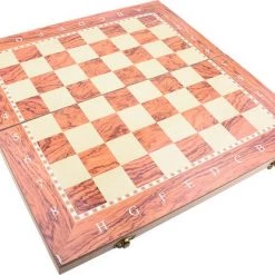 Merkloos Schaakbord | Dambord | Backgammon | 48 X 48 Cm | Schaakspel | Schaakset | Schaken | Dammen | Met Schaakstukken | 3-in-1 Bordspel | Chess | Hout | Opklapbaar -Kinderspellen Verkoopwinkel 550x416 3