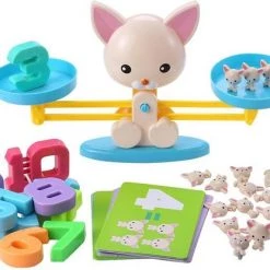 Ariko Montessori Reken Balans Spel Kitten - Kat - Poes - Leren Rekenen - Interactief Speelgoed - Telraam - Reken Weegschaal - Educatief -Kinderspellen Verkoopwinkel 550x416 6