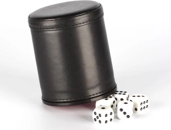 Dice4Fun Dobbelset Voor Yathzee - Dobbelspel - Yahtzee - Dobbelbeker - Dobbelbak - Yathzee Scoreblok - 5 Dobbelstenen - Dobbelsteenbak - Dobblepiste 7 Dice4Fun Dobbelset Voor Yathzee - Dobbelspel - Yahtzee - Dobbelbeker - Dobbelbak - Yathzee Scoreblok - 5 Dobbelstenen - Dobbelsteenbak - Dobblepiste - Afbeelding 7