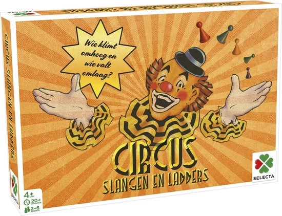 Selecta Spellen Selecta Gezelschapsspel Spellen Van Toen: Circus/slangen & Ladders 1 Selecta Spellen Selecta Gezelschapsspel Spellen Van Toen: Circus/slangen & Ladders