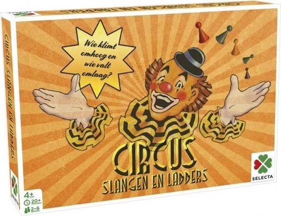 Selecta Spellen Selecta Gezelschapsspel Spellen Van Toen: Circus/slangen & Ladders 3 Selecta Spellen Selecta Gezelschapsspel Spellen Van Toen: Circus/slangen & Ladders - Afbeelding 3