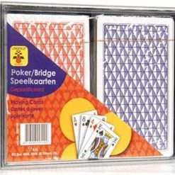 LONGFIELD 2 DECKS LAMINATED PLAYING CARDS NORMAL 4 INDEX IN PLASTIC CASE 8 LONGFIELD 2 DECKS LAMINATED PLAYING CARDS NORMAL 4 INDEX IN PLASTIC CASE -Kinderspellen Verkoopwinkel 550x433 3