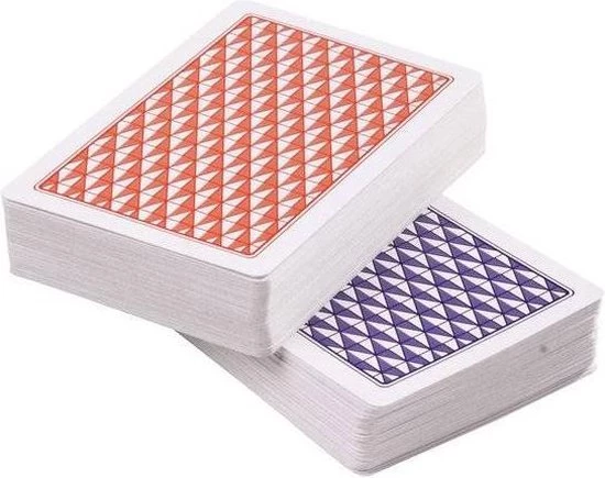 LONGFIELD 2 DECKS LAMINATED PLAYING CARDS NORMAL 4 INDEX IN PLASTIC CASE 3 LONGFIELD 2 DECKS LAMINATED PLAYING CARDS NORMAL 4 INDEX IN PLASTIC CASE - Afbeelding 3