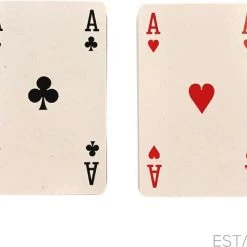 ESTARK Luxe Speelkaarten - 2 Sets - Plastic Coating - Poker Kaarten - Kaartspel - Spelkaarten - Spel Kaart - 2 X 56 - Gezelschapsspel - Spelen - Playing Cards - Cijfer In Alle 4 De Hoeken - 2 STUKS -Kinderspellen Verkoopwinkel 550x461 2