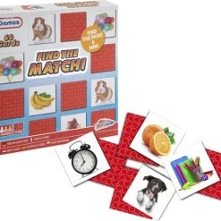 Grafix Find The Match | Baby & Peuter Spelletjes | Kaartspel | Vind De Match | 60 Kaarten - 30 Matches | Memory Voor Kinderen Vanaf 3 Jaar