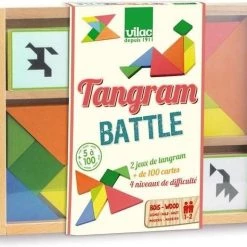Vilac Tangram - Tangram The Battle - Denkspel - Hout - Kleur - Dubbele Set -Kinderspellen Verkoopwinkel 550x475