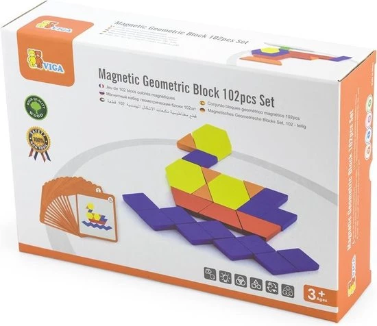 Vigatoys Magnetisch Mozaiek 102-dlg. 3 Vigatoys Magnetisch Mozaiek 102-dlg. - Afbeelding 3