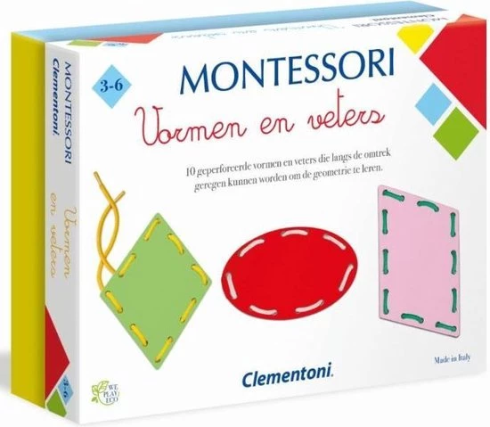 Clementoni - Vormen En Veters Montessori - Educatief Spel 6 Clementoni - Vormen En Veters Montessori - Educatief Spel - Afbeelding 6