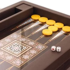 Star Backgammon Koffer - Tavla - Luxe Backgammon Set - 45,5 X 29 X 8 Cm -Kinderspellen Verkoopwinkel 550x480