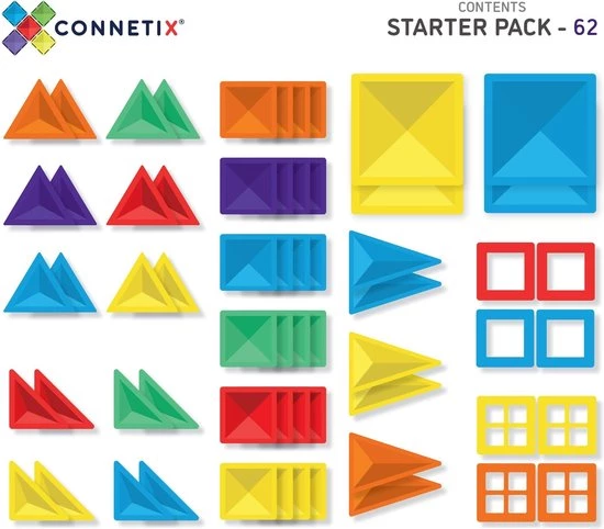 Connetix Tiles Connetix - Mega Pack 212 Stuks - Magnetisch Constructiespeelgoed 18 Connetix Tiles Connetix - Mega Pack 212 Stuks - Magnetisch Constructiespeelgoed - Afbeelding 18