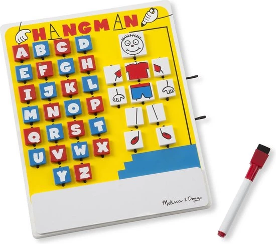 Melissa & Doug Galgje Op Reis - Wit Bord, Wisstift 2 Melissa & Doug Galgje Op Reis - Wit Bord, Wisstift - Afbeelding 2