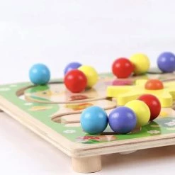 Merkloos Labyrint - Schuifpuzzel - Rups - Houten Bordspellen - Junior - Doolhof - Houten Speelgoed - Educatief Speelgoed - Kinderspel Vanaf 3 Jaar - Montessori - Baby & Peuter - Kleurrijk - Speelgoed - Uitdagend - Oog & Hand Co Rdinatie -Kinderspellen Verkoopwinkel 550x489 1