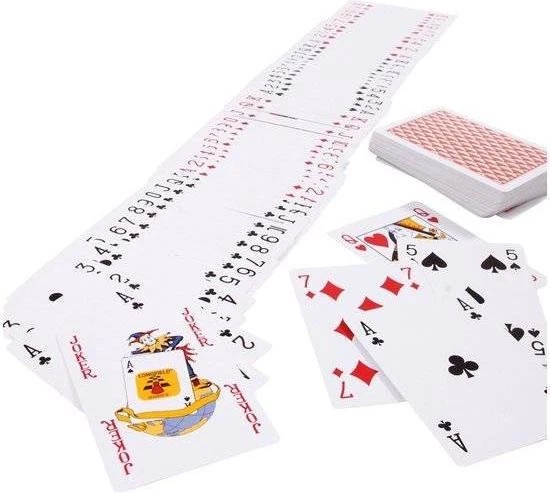 LONGFIELD 2 DECKS LAMINATED PLAYING CARDS NORMAL 4 INDEX IN PLASTIC CASE 2 LONGFIELD 2 DECKS LAMINATED PLAYING CARDS NORMAL 4 INDEX IN PLASTIC CASE - Afbeelding 2