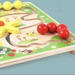 Merkloos Labyrint - Schuifpuzzel - Rups - Houten Bordspellen - Junior - Doolhof - Houten Speelgoed - Educatief Speelgoed - Kinderspel Vanaf 3 Jaar - Montessori - Baby & Peuter - Kleurrijk - Speelgoed - Uitdagend - Oog & Hand Co Rdinatie -Kinderspellen Verkoopwinkel 550x495 1