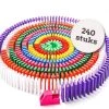 Isa's Friends Domino Stenen Set Hout 240pcs - XL Dominoset Incl. 4 Elementen