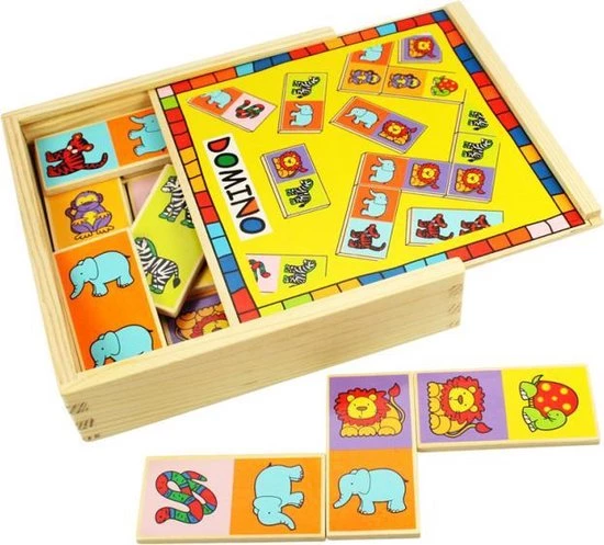 Small Foot Company Small Foot Domino Boerderij Dieren 28 Stenen 3 Small Foot Company Small Foot Domino Boerderij Dieren 28 Stenen - Afbeelding 3